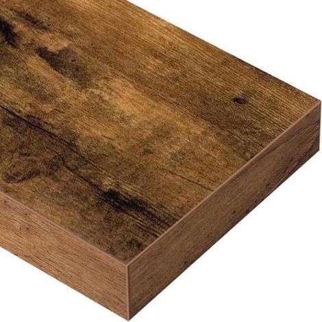Étagère Flottante - Mdf Et Acier - Pour Salle De Bain Cuisine Salon - 40 X 15 X 1 5 Cm - 1 Pièce (1/5)