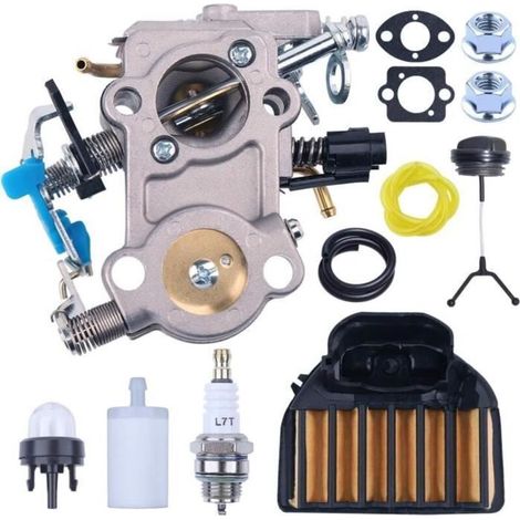 Kit d'entretien de carburateur compatible avec les tronçonneuses Husqvarna 455, 460 Rancher, 461 et Jonsered CS2255 (référence 544883001).-AquaForge (1/2)