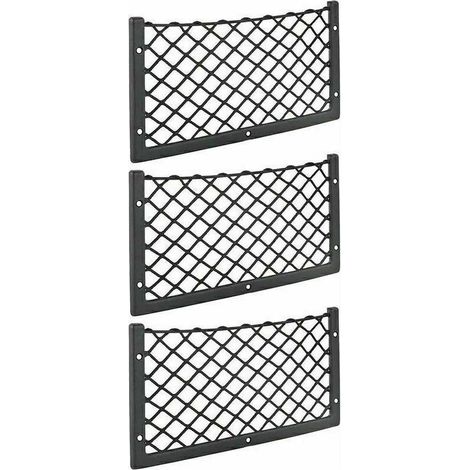 Organizer of car 36x18cm Net of storage to high elasticity Net to losanges of classement (3 pieces)- (1/5)