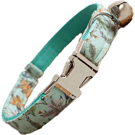 Collier Pour Chien - Coton 100 % - Ajustable - Boucle Métallique Rapide - Anneau D En Acier Inoxydable - Pour Chiens De Taille Petite À Moyenne - 1 Pièce (1/5)