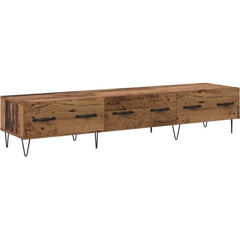 Maison Exclusive - Gabinete de TV con cajón Madera vieja 150 x 36