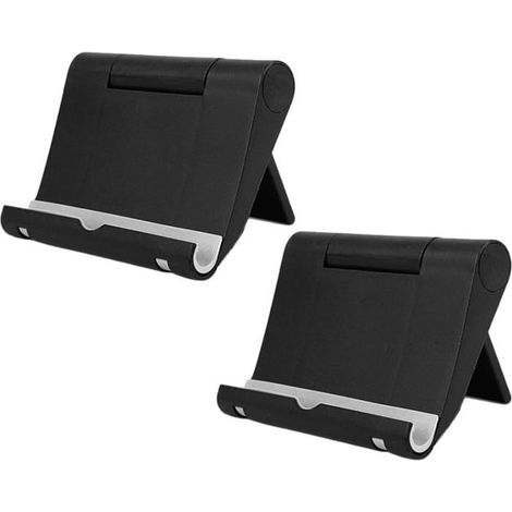 Ecleanfy - Lot de 2 Supports de téléphone de Bureau réglable, pliable, Compatible Smartphone