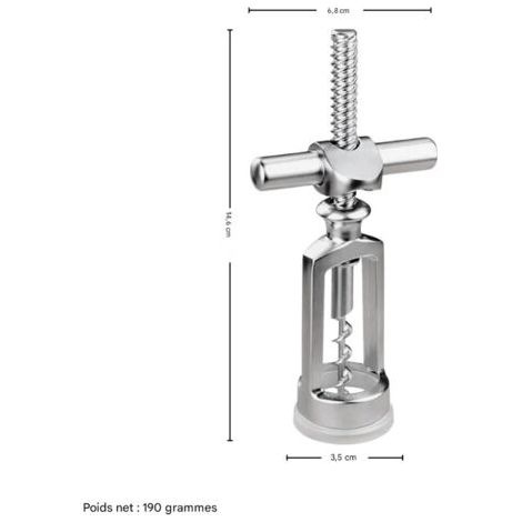 QORVA-Ouvre-bouteille De Vin Créatif à Vis Croisée, Matériel Solide, Conception à Verrouillage Triangulaire, Décapsuleur Multifonction, Adapté Aux Amateurs De Vin, Usage Domestique Et Bar (1/4)