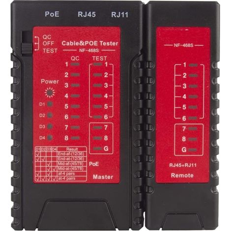Testeur de réseau, testeur de continuité de câble, traqueur de réseau LAN, testeur de câble RJ11/RJ45
