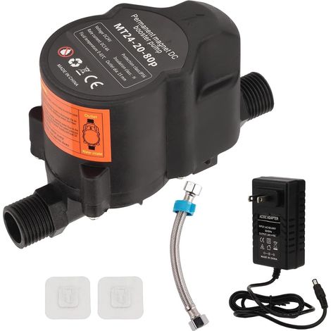 Pompe de Surpression D'eau Entièrement Automatique, Faible Bruit, Petit Surpresseur de Douche, Pompe de Recirculation avec Protection contre les Pénuries D'eau (Prise UE) (1/5)