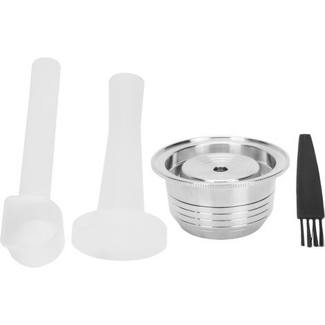 Capsule à café réutilisable en acier inoxydable, kit filtre rechargeable pour Nespresso Vertuo Plus (1/5)