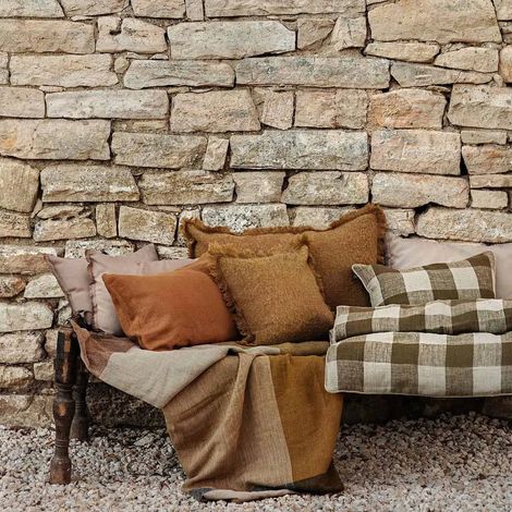 HAOMY - HOUSSE DE COUSSIN ASPEN GOLD 40X60 CM