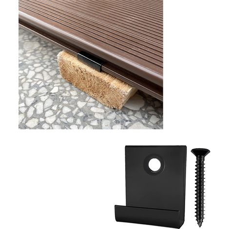 Pinces de fixation pour terrasses composites en acier inoxydable  fixations invisibles pour terrasses  clips de fixation pour extrémités de terrasse avec vis autotaraudeuses (1/5)