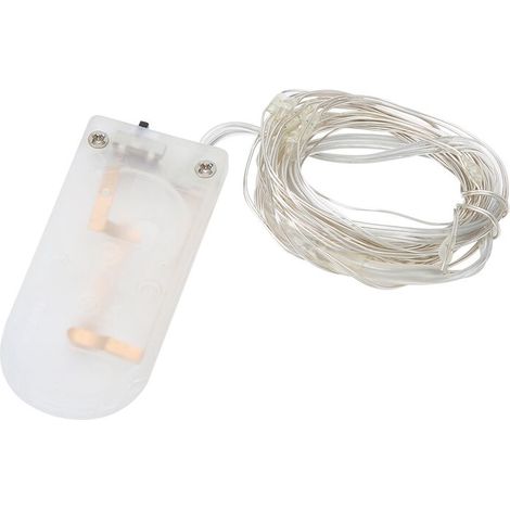 Jeffergarden Fil de cuivre LED, belle guirlande lumineuse étanche, bricolage, décoration de fête dans la cour de la maison, jaune-DOU