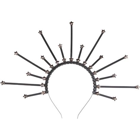 Couronne pour femme VirginMary - Serre-tête de mariage SunGoddess - Diadème baroques - Accessoire de fête - Décoration de cheveux (1/5)