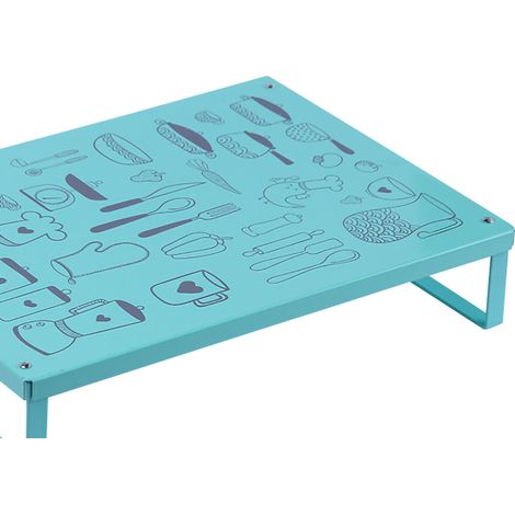 Support de plaque à induction élégant et simple, couvercle de cuisinière à gaz, étagère de base pour cuisine verte (1/5)