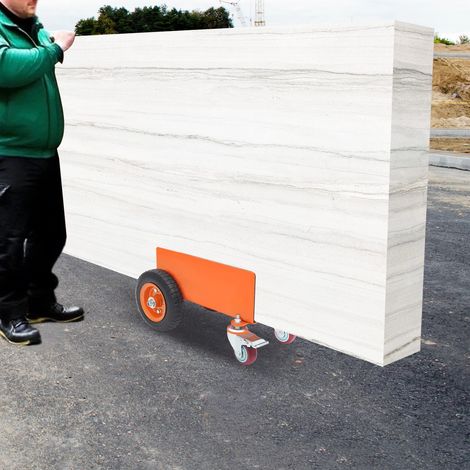 Chariot pneumatique de panneau de roue, chariot plat lourd pour déplacer le panneau de mur, panneau de plâtre, panneau de bois, peut supporter jusqu'à 300 kg