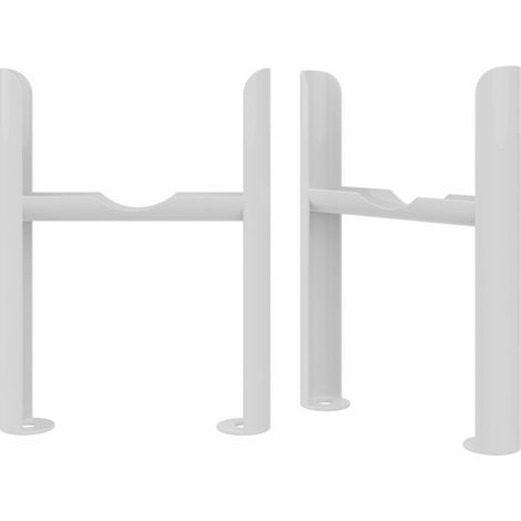 Traditional 4 Column Radiator Cast Iron Style Heating Rads Radiator Feet White (1/2)