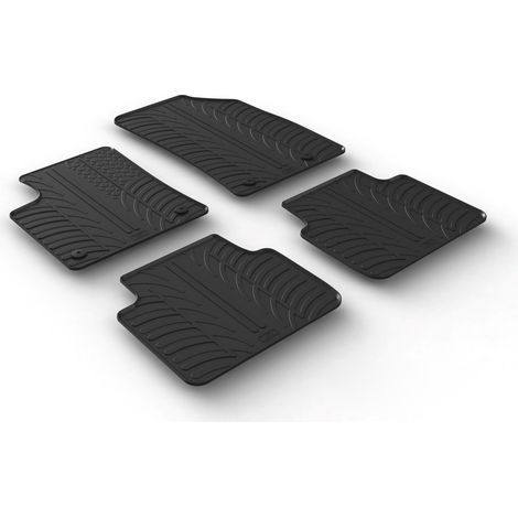 Set tappeti su misura in gomma - compatibile per  Opel Crossland X (06/1709/20) -  Opel Crossland (10/2007/24)