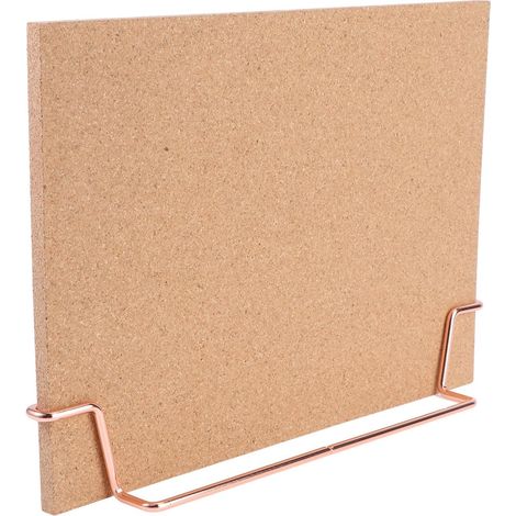 Tableau de Liège Mural Marron en Bois Portable pour Mémo et Affichage, pour Salles de Réunion et Espace de Dessin (1/5)