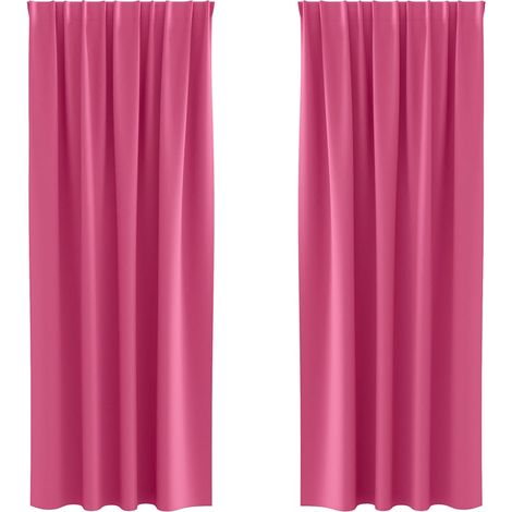Maison Exclusive - Verdunkelungs-Vorhänge mit Ringen 2 pcs Helles