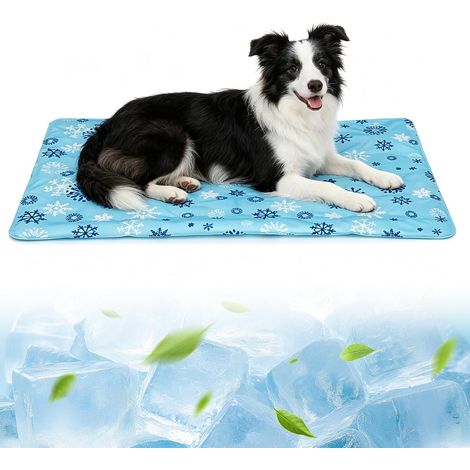 Tapis de Refroidissement pour Chien Moyen, 60x90cm pour Corgi et Beagle Tapis d'été résistant aux griffes avec gel polymère actif Double scellé anti-fuite pour une fraîcheur durable (1/5)