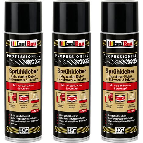 Adesivo spray per tappezzeria IsolBau 3 x 500 ml (1/5)