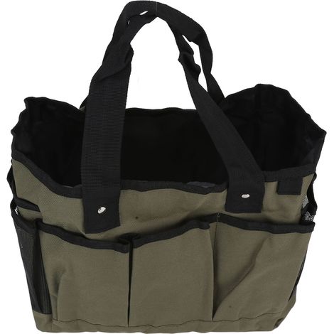 Sac fourre-tout d'extérieur portable pour ranger vos outils de jardinage, vert militaire (1/5)