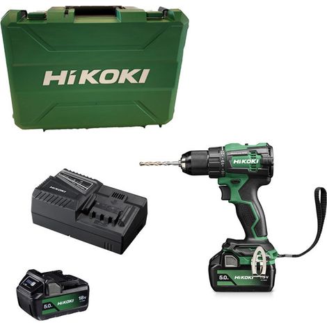 HIKOKI Taladro de percusión - 70 Nm - 2 baterías BSL1850MA18 V - 5 Ah - DV18DEWJZ (1/5)