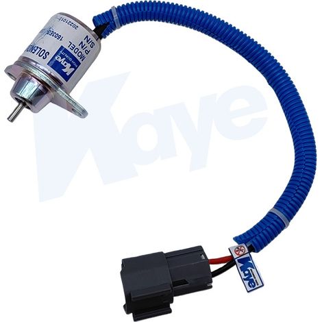Pièces pour excavatrice : électrovanne d’arrêt moteur Yanmar 3TNV88, vanne de coupure de carburant 1503ES-24S5SUC12S/24V (1/4)