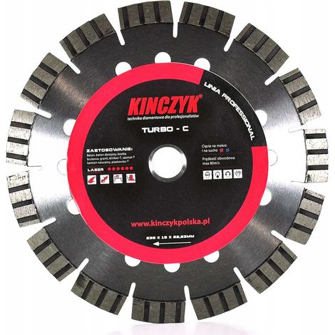 Disco diamantato per calcestruzzo turbo-C 230mm kinczyk (1/5)