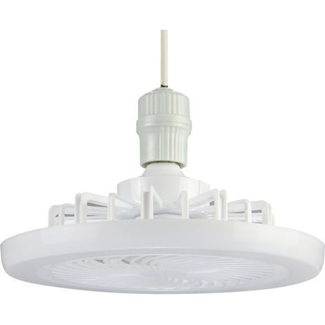 E27 Silent Ceiling Fan with LED, Adjustable Color Temperature, Variable Playback Speed (1h/2h/4h), Timer and Remote Control, Ideal for Office, Dining Room or Bedroom (1/5)