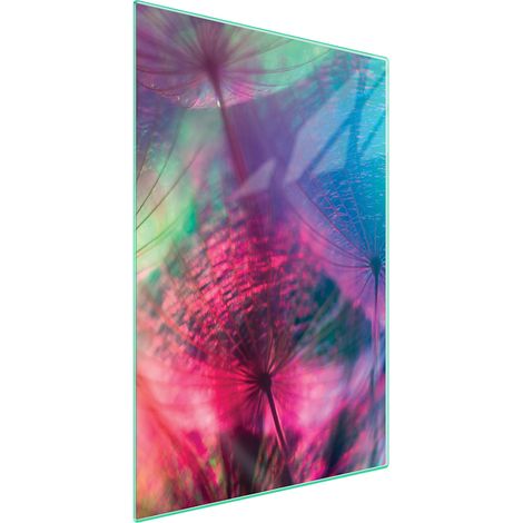 TAGLIERE IN VETRO 35x52 Fiore (1/5)