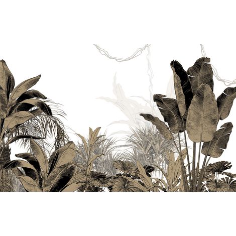 Papier peint panoramique - Plantes Tropicales - 130 cm x 81 cm (1/2)