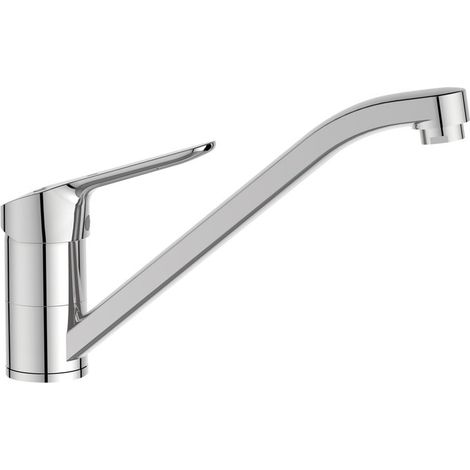 Porcher – Mitigeur de lavabo monotrou Okyris – Bec orientable – Finition chromée – Système Easy-Fix – Limiteur de débit déverrouillable (1/4)