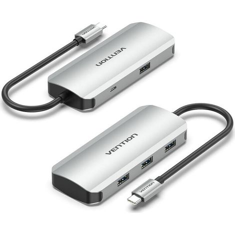 Hub USB Vention TNAHB Gris (1/2)