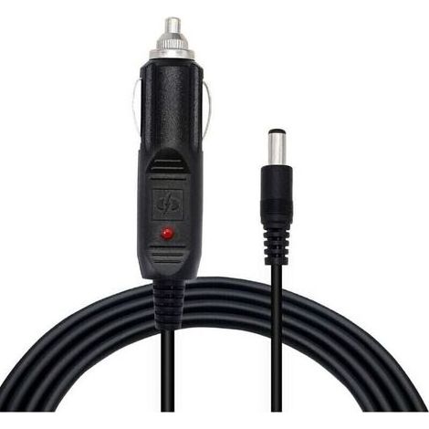 Câble Adaptateur DC 5.5x2.5mm Mâle vers Prise Allume-Cigare 12V - Cordon d'Alimentation pour Voiture, Camion, Bus (1.5m, Lot de 2) (1/4)