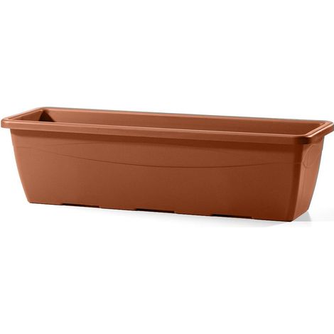 Vaso rettangolare "Tirol" per fiori e piante da giardino -60 cm / Antracite