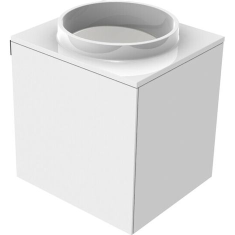emco evo 450 Lavabo para invitados, blanco óptico, 450x450x508mm, (1/4)