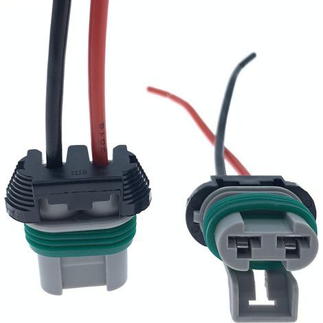Plug and wire connector compatible with the electronic engine fan control module of Ford Edge, Fiesta and Focus (1/4)