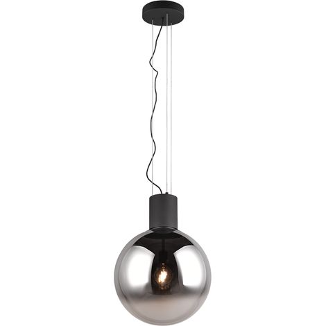 Lampada a sospensione, metallo, nero opaco, 50x200x50 cm, Cipallone (1/4)
