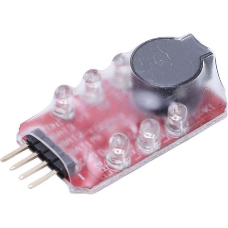Alarme de batterie faible BB, alarme de batterie au lithium 2-3S, alarme de batterie 3S vendue par lot de 5 (1/5)