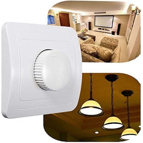 Variateur rotatif LED pour contrôle de la luminosité. Compatible avec les ampoules LED et toutes les ampoules halogènes. (1/5)