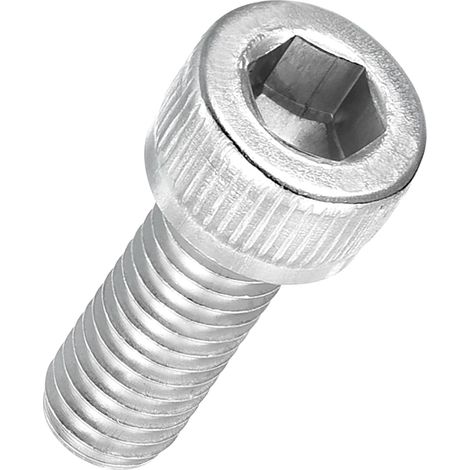 20Pcs Vis à Tête Cylindrique à Six Pans Creux M6-1 x 18mm Douille Allen Entièrement Filetée en Acier Inoxydable 304 pour Moteur Électrique, Impression 3D, Argenté (1/5)