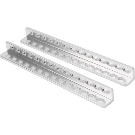 2Pièces Poutre Robotique Aluminium Forme L 14 Trous 12x12x120mm Fournitures Industrielles 3103-0014-0120 (1/5)