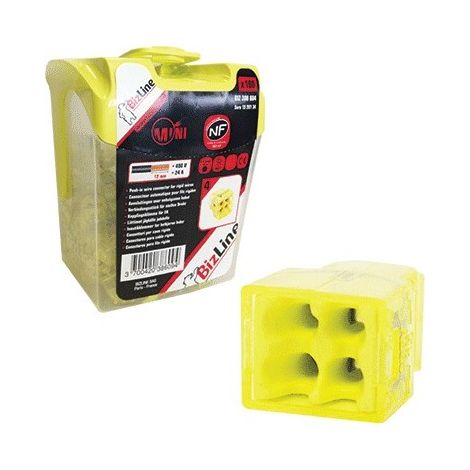 bornes de connexion automatique 4 entrées christal mini violet (1/2)