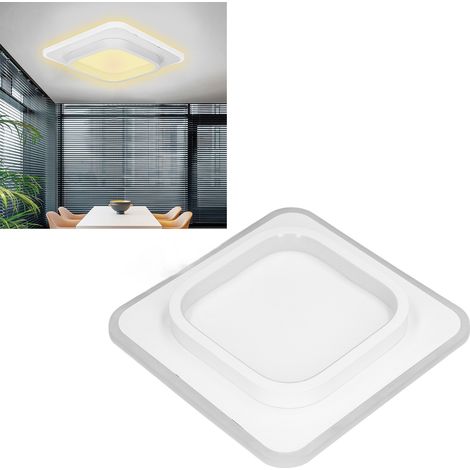 Plafonnier LED carré 20W, applique murale, lampe de couloir 85-265V pour chambre, salon, lumière blanche chaude (1/5)