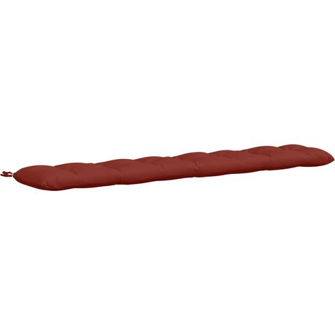 Coussin de banc VIANEN 100 % polyester Rouge 200 x 30 x 12 cm - vidaXL