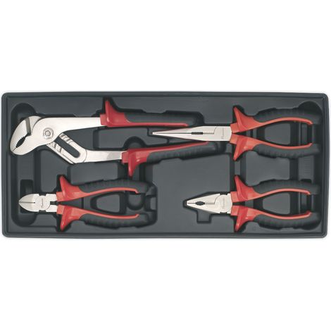 Sealey TBT02 Premier Pliers Set with Tool Tray 4pc