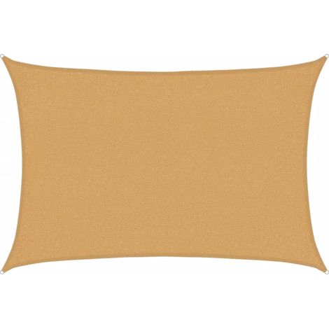 Vela Parasole 160 g/m² Rettangolare Sabbia 2x2,5 m in HDPE vidaXL