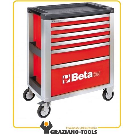 Cassettiera mobile 6 cassetti beta c39/6 - Red