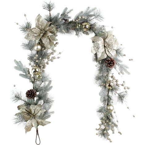 Guirlande De Noël - Couronne Artificielle En PVC Avec Aiguilles De Pin Et Baies Rouges - Décoration Intérieure Et Extérieure Pour Porte Fenêtre Mur - 1 Pièce (1/2)