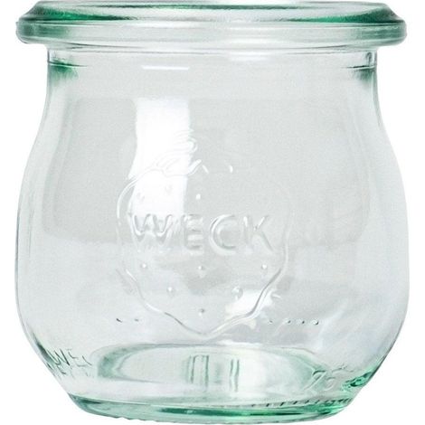 Weck Tarro elegante transparente de 75 ml en vidrio