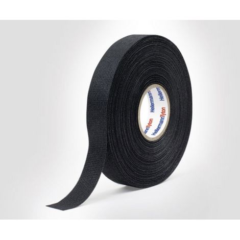 HellermannTyton HTAPE-PROTECT300-PET-BK 712-10001 Isolierband (L x B) 25 m x 19 mm 1 St. (1/2)