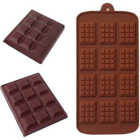 Mini Waffle Chocolate Molds, 12 Cavity (1/5)